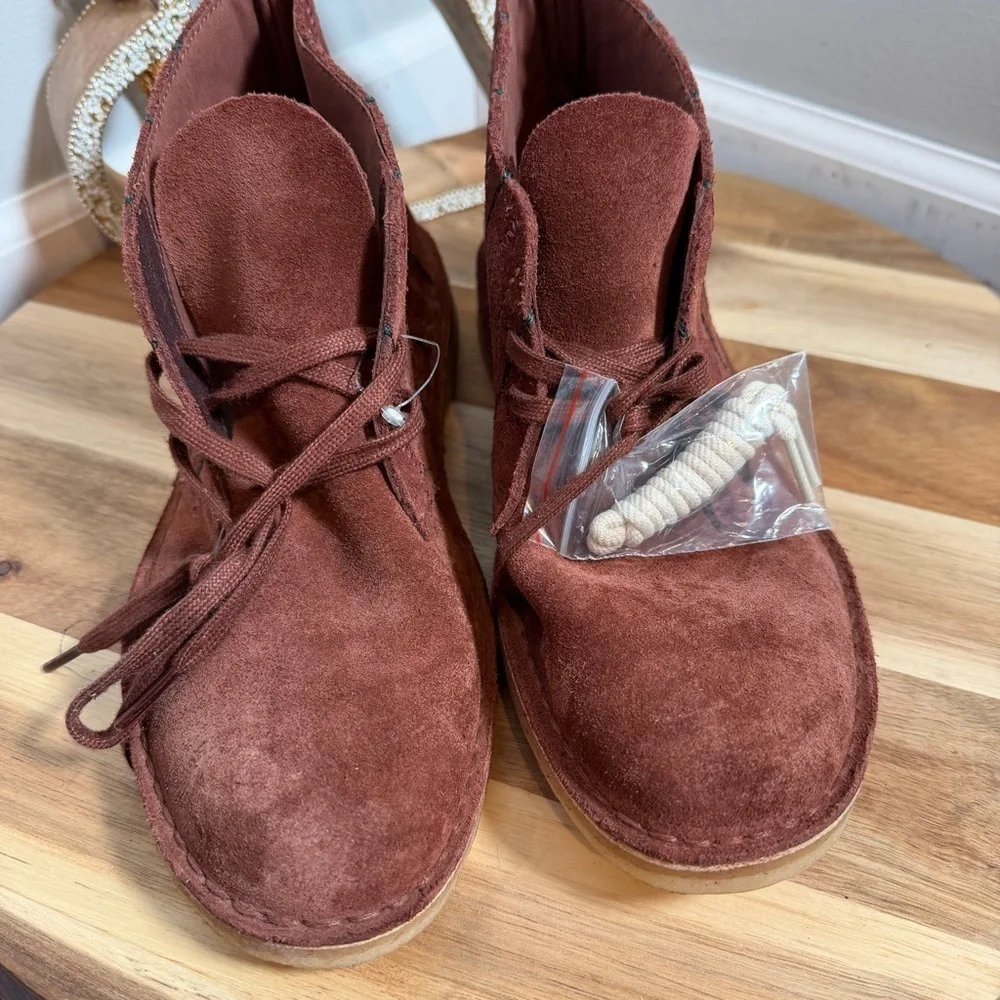 Clarks Original Desert Boot Chukka Cabincore Academia Folkcore Sz 8M Rust Brown